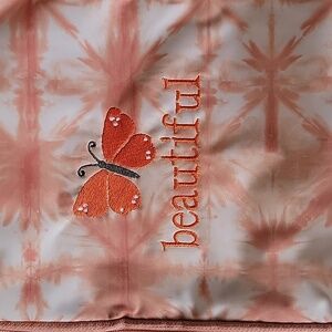 NIP Thirty-One "Rosedust Shidori" Modern Toiletry Bag Beautiful Butterfly